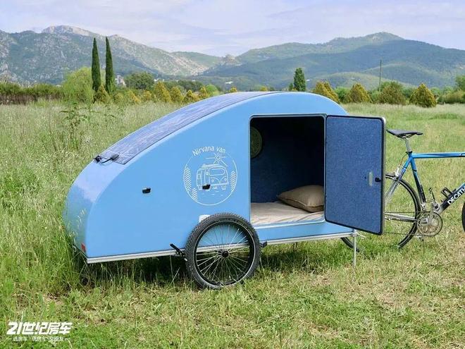 式浪漫！Nirvana Van自行车移动小窝开元棋牌网站29万元起54kg水滴房车的法(图5)