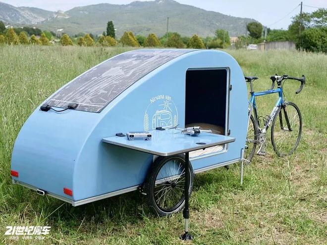 式浪漫！Nirvana Van自行车移动小窝开元棋牌网站29万元起54kg水滴房车的法(图12)